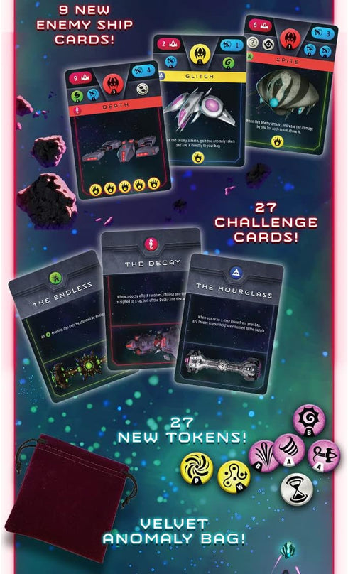 10+ Renegade Game Studios Warp's Edge Anomaly Expansion Solo Board Game, Strategy Card Game with Difficulty Scaling