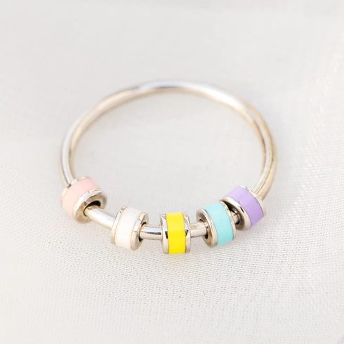 925 5 STORYJEWELLERY Daughter Ring, Sterling Silver Fidget Ring, Daughter Gifts, Anxiety Rings for Women, Birthday