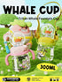 10oz/300ml 1-3,Kids Comobebe Whale Fountain Cup for Kids Toddlers: Spill Proof Toddler Sippy,Straw Cup with Handle