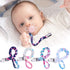 4 Pieces Pacifier Clips - Universal Pacifier Holder for Infant Boys and Girls, Hand-Made Braided Leash