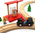 DSHMIXIA Set 3-5 Wooden Crane Toy with Train Cars - Compatible with Major Wooden Rail Brands - Ages