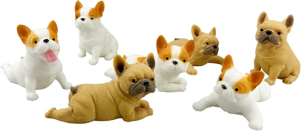 7 Pcs Dog Squishies Toy Set, Stress Balls for Kids and Adults, Animal Puppy Stress Relief Squeeze Toys