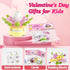 WODMAZ 24 Packs Valentines Day Cards with Plant Building Blocks, Succulents Flower Toys Valentines Day Gifts for Kids