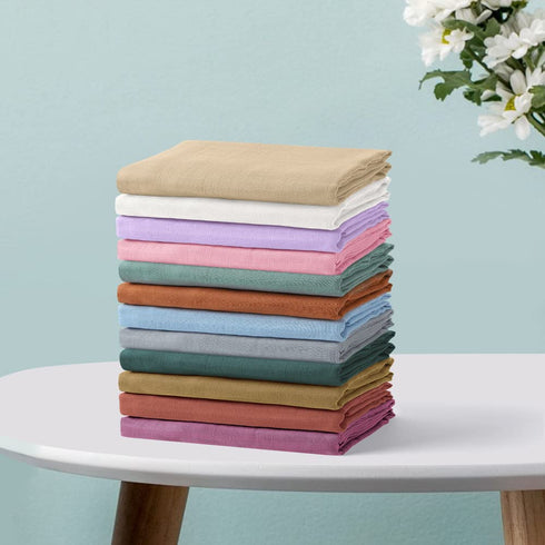 Newborn Baby Swaddle Blanket Unisex Soft Silky Muslin Wrap, Neutral Receiving Blanket for Boys and Girls 47 x 47 inches