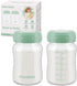 Breastmilk Storage Bottle Compatible with Spectra S1/S2/SG/9Plus /Motif Luna Flange, 6oz Wide-Neck