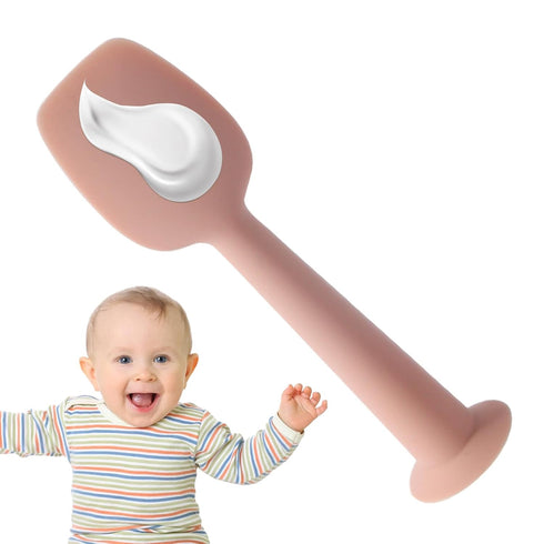 Generic Diaper Cream Spatula, Silicone Diaper Cream Applicator Spatula, Soft Flexible Balm Tool, Portable Wipe Rash