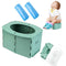 ZHZCJB Portable Potty for Toddler,Travel Potty for KidsTravel Potty for CarApply toCamping, Tourism,