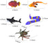 Niskaqsn 12 Pack Color Changing Sea Animal Toys,Change Color Ocean Animals Figures,Mold Free Bath Toys for Toddlers