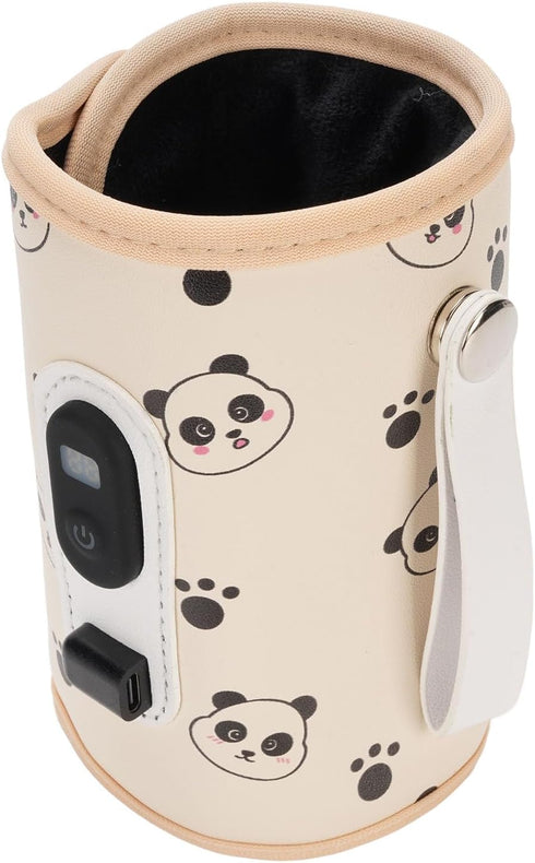 LED Display Temperature Control Baby Bottle Milk Warmer with USB Fast Heating Portable Versatile Design for Breastmilk