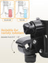 360 Universal Stroller Cup Holder with Phone Holder, Rotatable Strong Clip, Big Storage Space for Walker, Wheelchair