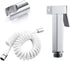 FINLIX Handheld Bidet Sprayer for Toilet, Chrome Portable Cloth Diaper Sprayer Set Brass