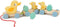 Tender Leaf Toys Pull Along Ducks - Classic Wooden Toy, 9pc Duck Family Set with Mother Duck, Baby Ducks, Eggs, Cars,