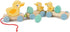 Tender Leaf Toys Pull Along Ducks - Classic Wooden Toy, 9pc Duck Family Set with Mother Duck, Baby Ducks, Eggs, Cars,