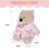 My OLi 9" Teddy Bear Plush Toy Dressed in Bathrobe with Soothing Towel “Get Well Soon” Gift for Kids, Pink
