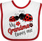 inktastic My Grandma Loves Me - Cute Ladybugs Baby Bib for Special Moments