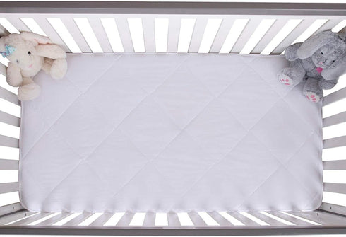 Maxi (28 X52) Crib Size Mattress Pad - Luxurious Cotton Sateen Mattress Protector - Soft and Breatheable Mattress Cover