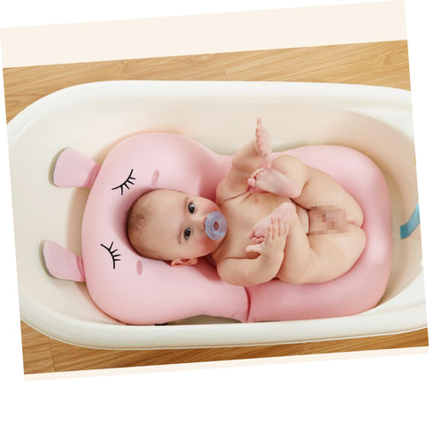 Collapsible Pig-Shaped Bathing Seat Pad for Infants - Non-Slip Design