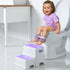 Stool,2 Victostar Toddler Step Kids Step Stool for Bathroom Sink,Baby Potty Stool with Anti-Slip Surface and Rubber
