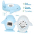 KOMBIUDA Whale Shaped Electric Bath Thermometer Accurate Cartoon Water Room Temperature Monitor Essential Bath