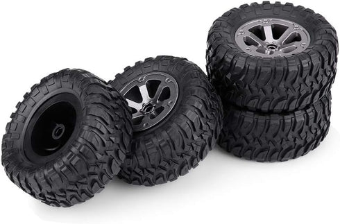 Tbest RC Tires Rubber, Crawler Tires for 1:16 RC Car Accessory