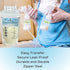 ComfyDaya SafeShield (50 Count). Breastmilk Storage Bags Ready to Use. Pre-sterilize, BPA & BPS-Free, Leak-Proof