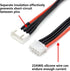 JST-XH 3S Balance Plug Extension Lead Wire, 200mm, 5 PCS for LiPo Battery Balance Charging, 22AWG Silicone