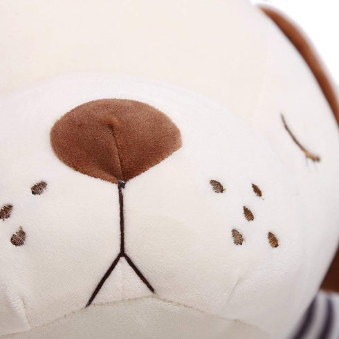 Niuniu Daddy 15" Plush Puppy Weighted Stuffed Animal | Soft Plush Toy Dog, Cute Cuddle Hugging Pillow