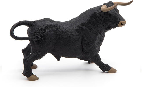 Papo Hand-Painted Farmyard Friends Figurine - Andalusian Bull - 51050, Collectible for Children 3+