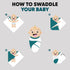 Avalon Bedding (Pack 12) 30x40 Inch, 100% Cotton Receiving Blankets - of Size Soft Cotton, Hospital Swaddles