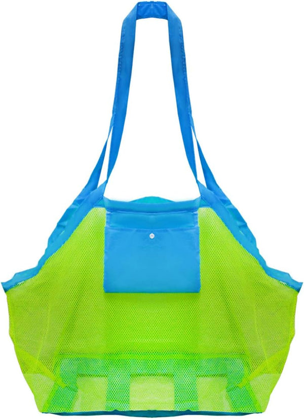 Extra Large Mesh Beach Toys Bag, Sand Tote Bag Storage for Children Toys, Perfect for Organizing Kids Sand Toys