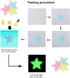 Aivwis 200Piece 3D Glow in the Dark Stars for Ceiling, Luminous Star and Moon Wall Stickers for Kids Bedroom & Nursery