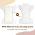 5-Layer Diaper(6 Pack) Mama Koala Natural Baby Cloth Diaper Inserts with Snaps, Adjustable and Reusable for Any Baby