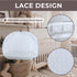 Wonder Space Elegant Baby Crib Net Tent - Minimalist Lace Design - Durable & Breathable Mesh to Keep Baby in & Stop