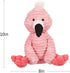 Apricot Lamb Toys Plush Corduroy Flamingo Stuffed Animal, Soft Cuddly 8.5 Inches Perfect for Child