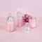 Lunaura Baby Keepsake - Set of 12 Pink Glass Baby Bottle Scented Candles