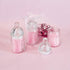 Lunaura Baby Keepsake - Set of 12 Pink Glass Baby Bottle Scented Candles