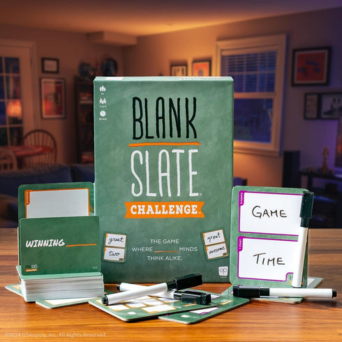 Blank Slate Challenge Board Game, Family-Friendly Word Association Game for 2-4 Players, Ages 8+, 30 Min Cooperative