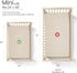 2Pack lulumoon Mini Crib Sheets Muslin: Soft Cotton Fitted Mini Crib Mattress Sheets for Boys and Girls