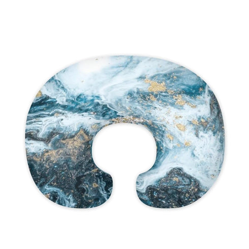 Hechitok Blue Marble Nursing Pillow Cover, Premium Quality Soft Breast Feeding Pillow Covers
