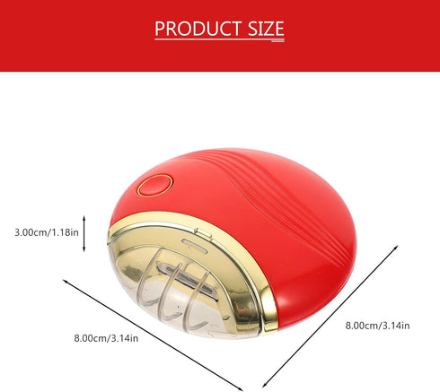 Trimmer MERRYHAPY Electric Nail Clipper and for Babies and Adults, USB Rechargeable Pedicure Tool with Red Handle