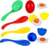 LovesTown Spoon Race Game Set, Egg Relay Race for Kids with Yolk, Outdoor Plastic Eggs Game Easter Party Favors.