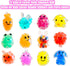 32 Pack Prefilled Easter Eggs with Squishy Toys Inside Bright Colorful Filled Squeeze Toys Great for Easter Basket