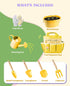 Floraxa 8Pcs Set 3 Kids Gardening with Metal Basket & Real Metal Tools, STEM Outdoor Kit, Ergonomic Wooden Handles