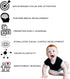 Tummy 50 60 Baby Time Mat High Contrast Black White Red Sensory Play Blanket for Newborn Visual Development, Infant