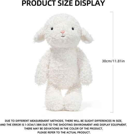 11.8 inches Stuffed Animals Sheep Plush Toys Lamb Stuffed Animal Soft and Cuddly for Boys and Girls Doll Gift for Kids