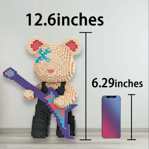 Set(4500Pieces) TK Teddy Bear Micro Building Blocks Winktoys Christmas Bear Building Blocks Gift for Adult and Kid