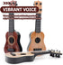 Zerodeko 3 PCS Classical Ukulele Instrument - Kids Toy Toddler Guitar with 4 Nylon Strings, Educational Musical Toy for