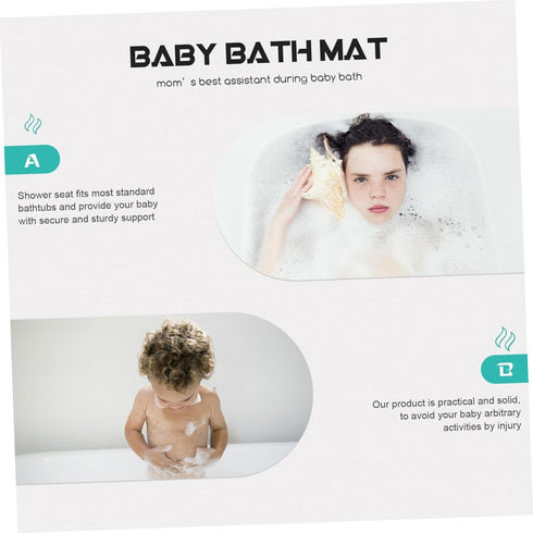 VANZACK Bath Support Rack Newborn Bathing Tub Accessory Non-Slip Mesh Pad for Safe and Comfortable Bath Stylish Blue