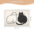 siphylline 52" 34" Cartoon Minimalist Cat Cute Extra Large Resuable Changing Pad Covers Soft Absorbent Potty Training