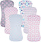 Gelisite 6 Pack Cotton Baby Burp Cloths Extra Absorbent Soft for Baby Boys